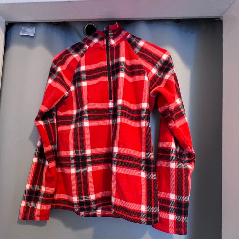 Plaid 1/4 Zip Fleece